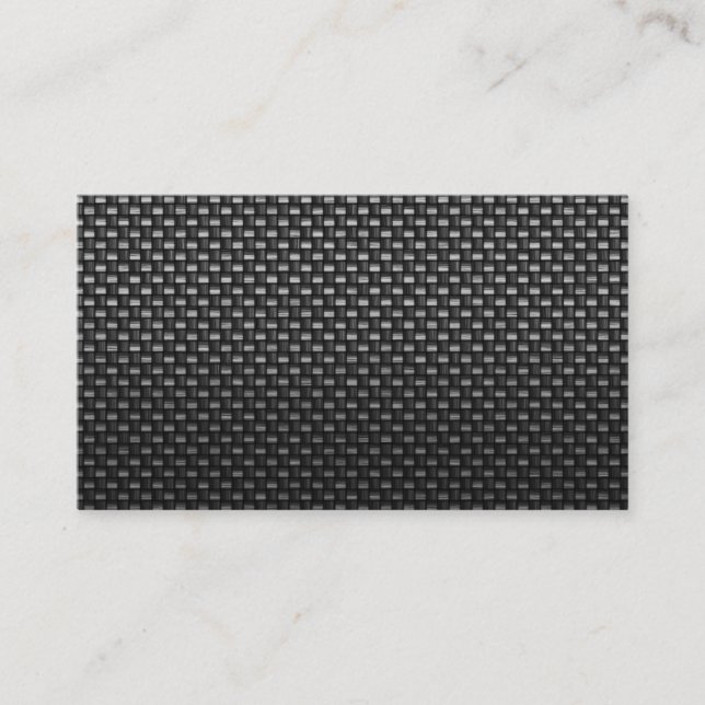 carte de visite noir de coutume de fibre de (Devant)