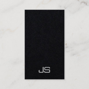 Carte De Visite Noir de la meilleure qualité vertical décoré d'un