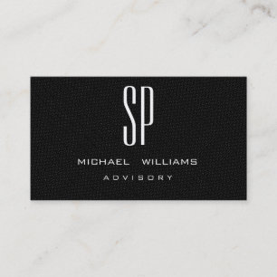 CARTE DE VISITE NOIR ÉLÉGANT PROFESSIONNEL ÉLÉGANT MINIMALISTE