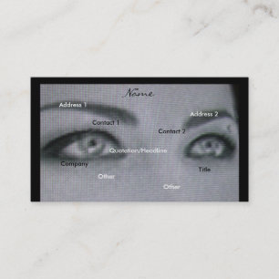 Carte de visite noir et blanc de photographe