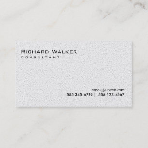Carte De Visite Noir et blanc Gris professionnel Cool simple