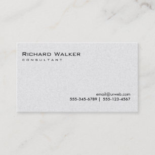 Carte De Visite Noir et blanc Gris professionnel Cool simple