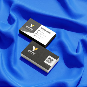 Carte De Visite Noir et blanc moderne