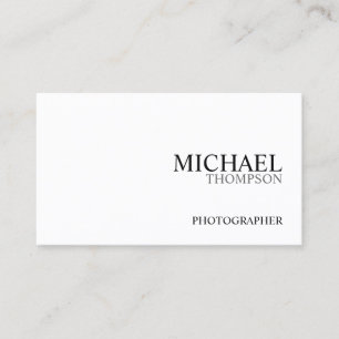 Carte De Visite Noir et blanc professionnel