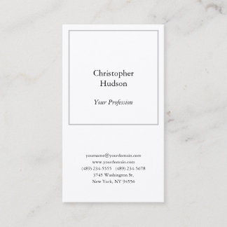 Carte De Visite Noir et blanc professionnel en soie de qualité sup