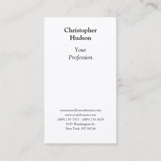 Carte De Visite Noir et blanc professionnel en soie de qualité sup