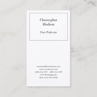 Carte De Visite Noir et blanc professionnel en soie de qualité sup