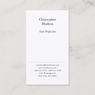 Carte De Visite Noir et blanc professionnel en soie de qualité sup