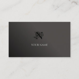 Carte De Visite Noir et gris