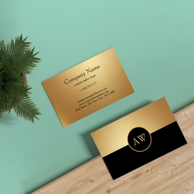 Carte De Visite Noir et Or (Créateur téléchargé)