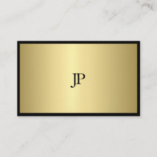 Carte De Visite Noir et professionnel moderne de plaine de