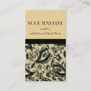 Carte De Visite Noir et Tan