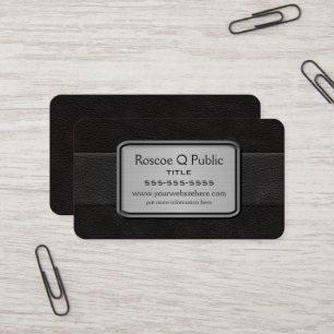 Carte De Visite Noir exécutif