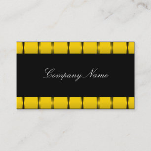 Carte de visite noir jaune métal