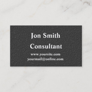 Carte de visite noir mat professionnel