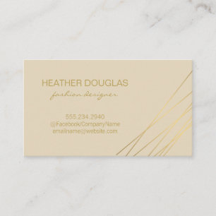 Carte De Visite Noir Or