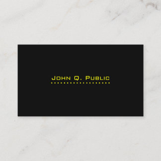 Carte De Visite Noir professionnel simple