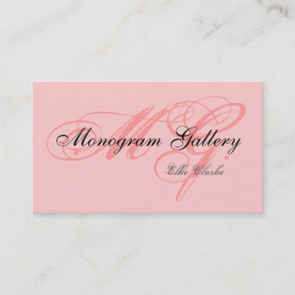 Carte de visite noir rose personnalisable de