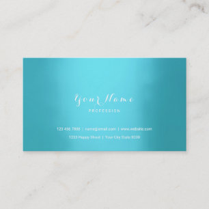 Carte De Visite Noir sensible bleu vert VIP de turquoise bleue