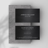 Noir simple métal brossé en aluminium
