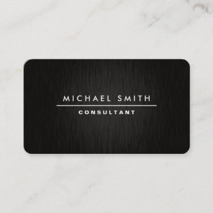 Carte De Visite Noir simple simple moderne élégant professionnel