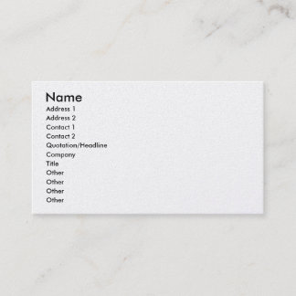 Carte De Visite Nom, Adresse 1, Adresse 2, Contact 1, Contact ...