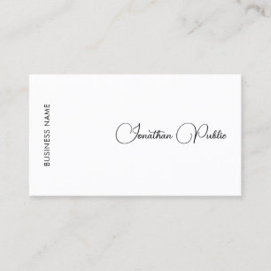 Carte De Visite Nom Calligraphié Custom Company Professional