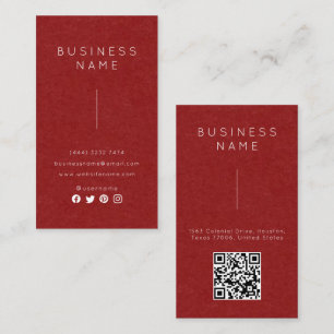 Carte De Visite Nom de l'emploi simple professionnel élégant Titre