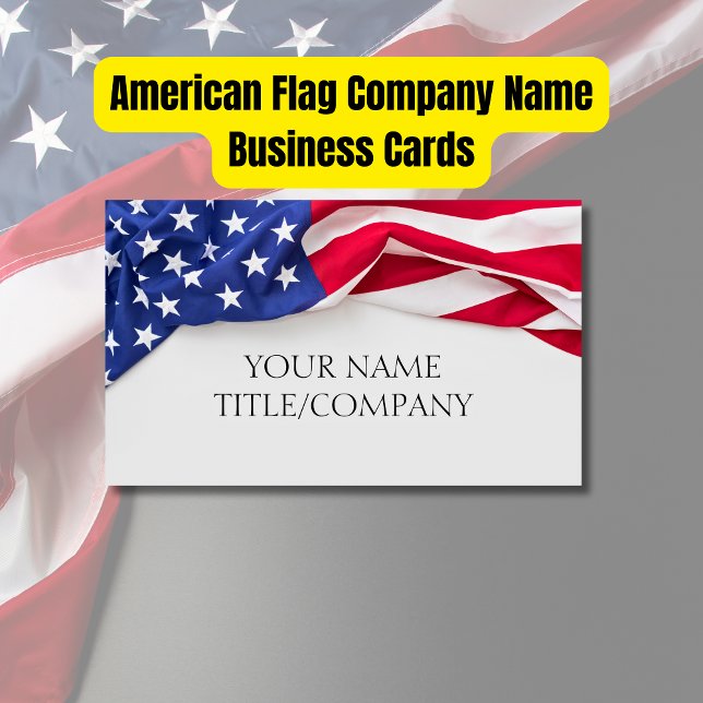 Carte De Visite Nom de l'entreprise American Flag (American Flag Company Name Business Cards)