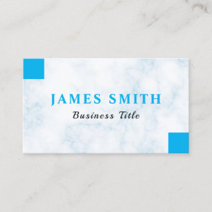 Carte De Visite Nom de look élégant Personnaliser Code QR Marbre B