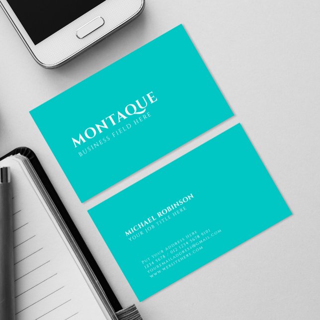 Carte De Visite Nom de marque minimaliste | Une syllabe | Tosca (Créateur téléchargé)