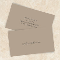 Nom de script minimaliste contemporain Tan Brown