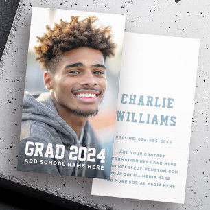 Carte De Visite Nom du diplôme de l'étudiant photographe