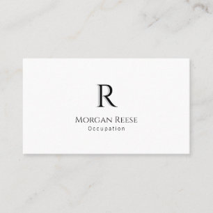 Carte De Visite Nom, Monogramme Avec Ombre, Code QR, Conception si