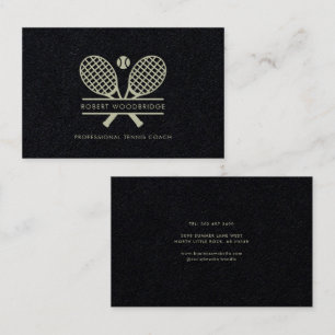 Carte De Visite Nom personnalisé du club de tennis sur gazon et en