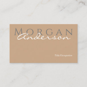 Carte De Visite Nom Titre & Informations de contact, code QR, Gris