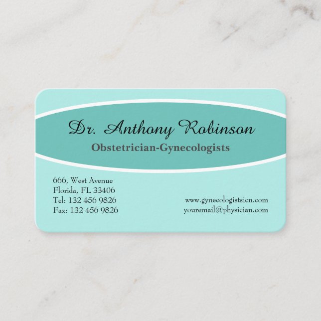 Carte De Visite Nomination d'un médecin (Devant)
