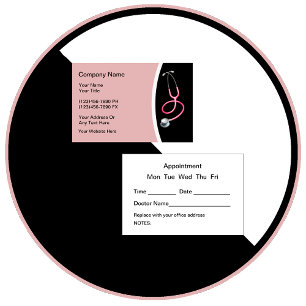 Carte De Visite Nomination d'un médecin Médicale pour la santé des