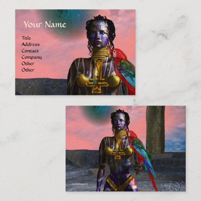 CARTE DE VISITE NORA CYBER WARRIOR (Devant / Derrière)