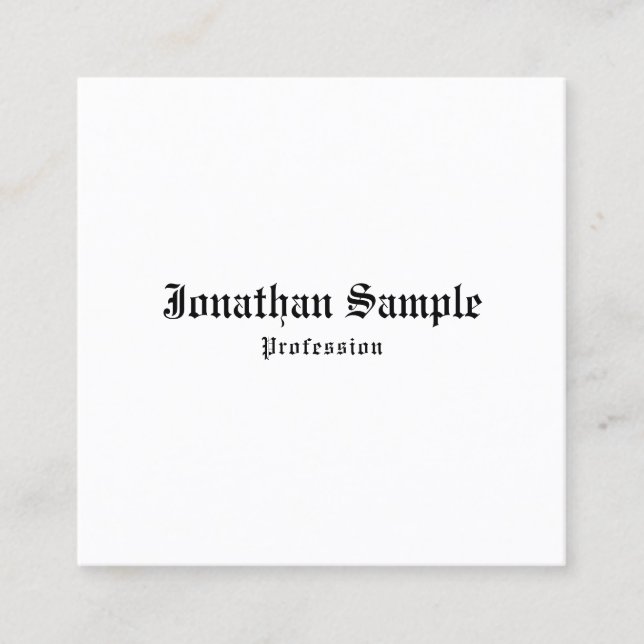 Carte de visite Nostalgic classique vieux anglais  (Devant)