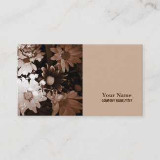 Carte De Visite nostalgie pays de l'ouest fleur sauvage marguerite