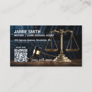 Carte de visite notariale QR