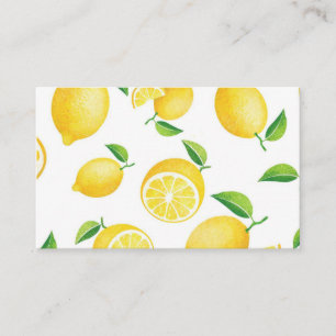 Carte De Visite Note de citrons