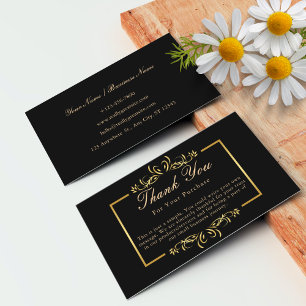 Carte De Visite Note de remerciement personnalisée pour le client
