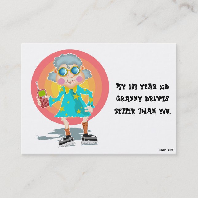 Carte De Visite Note de stationnement incorrecte (Devant)