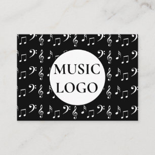 Carte de visite Notes de musique