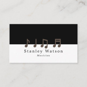 Carte De Visite Notes de musique, professionnel vocaliste