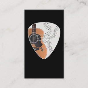 Carte De Visite Notes musicales Acoustique Onglet de guitare Playe