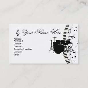 Cartes De Visite Musique Zazzle Fr