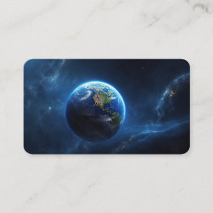 Carte De Visite Notre maison de saphir dans l'espace